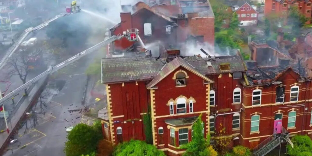 Firefighters Battle Blaze at Southport’s Hesketh Centre