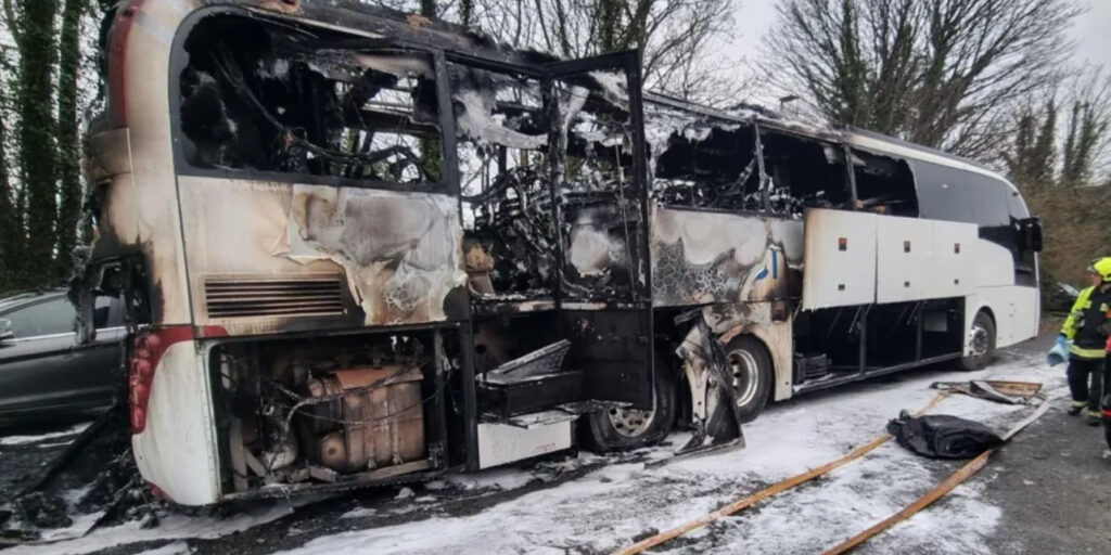 Severe Fire Destroys National Express Coach in Plymouth