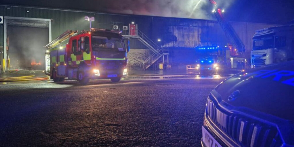 Large-Scale Fire Breaks Out in Coleraine