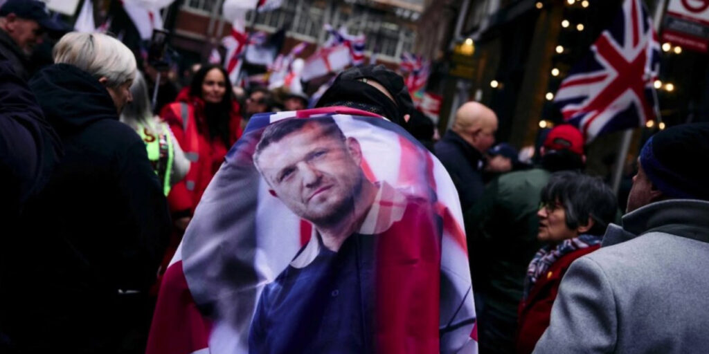 Police Respond to Tommy Robinson Protest in Central London