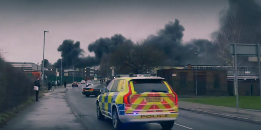 Homes Evacuated Amid Large Industrial Estate Fire in Manchester