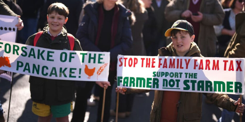 Farmers Rally Against Labour's Tax Reforms in Central London