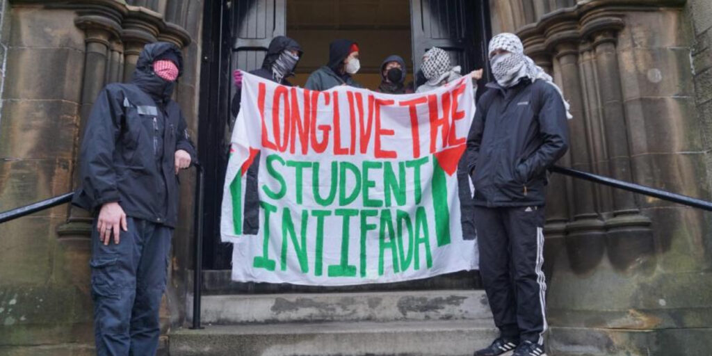Pro-Palestinian Rally at Glasgow University Pro-Palestinian Rally at Glasgow University