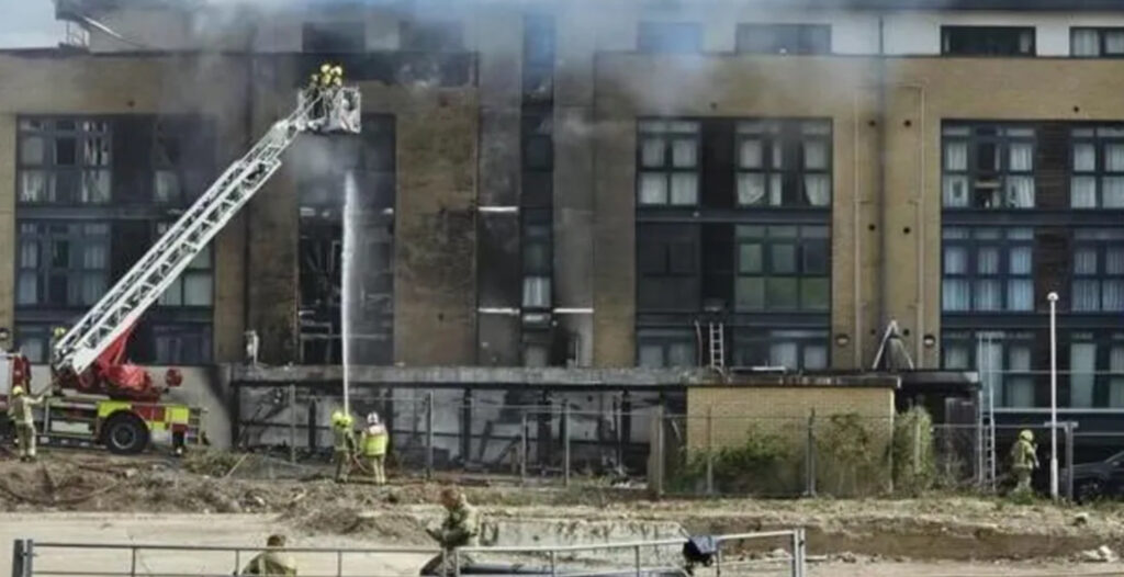 40 Flats Evacuated After Major Fire in Kent