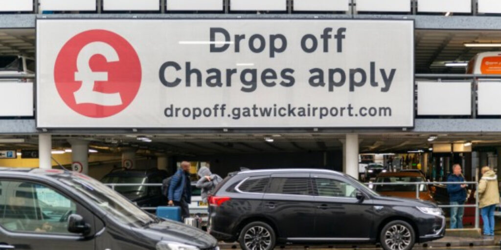 Drop-Off Fee Increase at Gatwick Airport UK