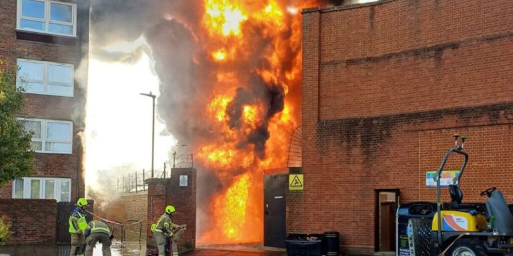 Major Fire Erupts at Electrical Substation in West London