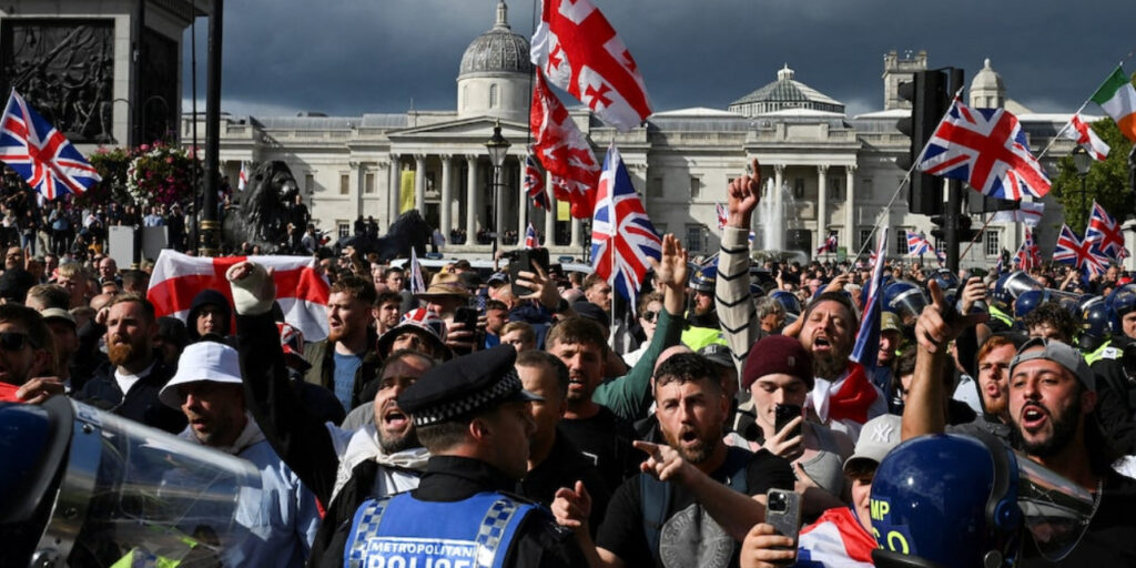 110,000 Protest in London over Immigration