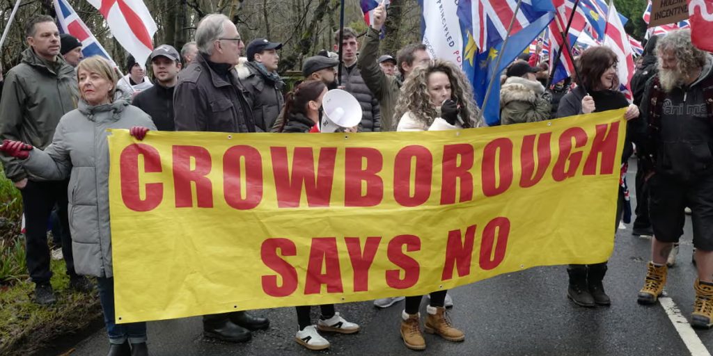 Crowborough Protest Grows over Asylum Housing Plans