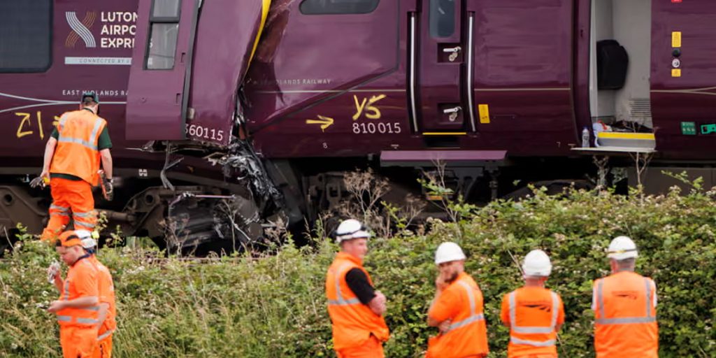 Major Rail Disruption Continues After Bedford Train Crash Major Rail Disruption Continues After Bedford Train Crash