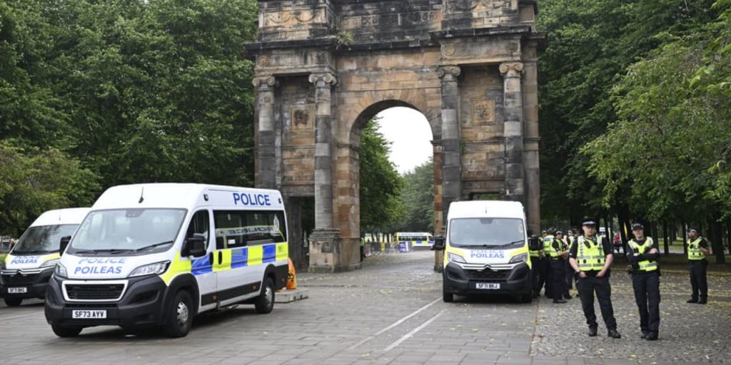 Glasgow Protest Turns Violent as Police Intervene Glasgow Protest Turns Violent as Police Intervene